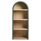 Modway Caleb 4 Arched Display Shelf Bookcase - Hunter Green-Assembly Required
