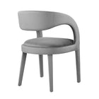 Modway Pinnacle Performance Velvet Dining Chair - Grey - 2 Pack-8