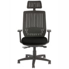 Nightingale - Bless Dossier en maille avec appui-tête et chaise rembourrée - Noir-Le tissage à motifs translucides et le dos en maille réactif créent automatiquement une forme profilée qui offre automatiquement un soutien parfait à tous les utilisateurs