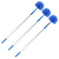 Gritt Commercial Cobweb Duster Brush with 6' Telescopic Pole - 3 Pack-Excellent for accessing corners and tight spots with ease