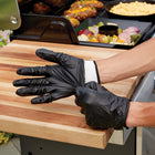 Mr. Bar-B-Q Nitrile Gloves-Layer reusable gloves under disposable gloves when handling hot items