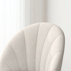HOMCOM - Chaises de salle à manger avec pieds en métal pour cuisine - blanc crème - lot de 4-Design sans accoudoirs permettant de ranger sous la table pour gagner de la place 
