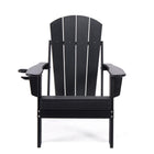 Lake Country - Chaise Adirondack pliante en PEHD - Noir-Conception pliable