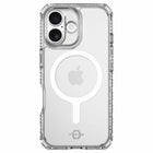 ITSKINS Hybrid_R Compatible with MagSafe Case for iPhone 17 - Clear-2X stronger magnets integrated into the case layers