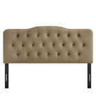 Modway Annabel Stain-Resistant Performance Velvet Full Headboard - Taupe-Assembly Required