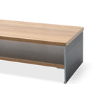 ShoppingAll - Support de moniteur en bois à 2 niveaux avec organisateur de rangement - Noyer - Paquet de 5-7