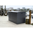 Suncast Extra Large Deck Box - 200 Gal. - Peppercorn-All weather construction provides water resistance and UV protection. 