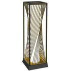 Outsunny Rattan Solar Floor Lamp with Auto On/Off LED Lights-Wicker lamp is a stylish addition to outdoor spaces