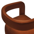 Modway - Winslow Performance Velvet Chaise d’accent en tonneau - Rouille-9