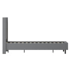 Flash Furniture - Lit plateforme Riverdale grand touffeté et rembourré en tissu gris foncé-Rembourrage touffeté
