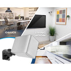 Mount-It! Dual Low Profile Universal Speaker Wall Mounts-Tilt and pivot your speakers for optimal sound quality