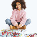 Banana Panda Observation Puzzle - My Body-Convenient box with carry handle is great for storage and taking the puzzle on-the-go