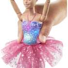 Mattel Barbie Dreamtopia Twinkle Lights Ballerina (Blonde Hair)-Everything is more magical at the ballet! Watch Barbie ballerina dolls shimmer and shine as they dance with twinkling light-up details.