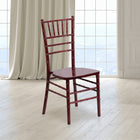 Flash Furniture - Chaise Chiavari série Hercule en bois,couleur acajou (XSMAHOGANY)-Les points de tension renforcés offrent une plus grande stabilité