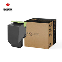 Ecotone 71B10K0 Lexmark  Remanufactured Toner Cartridge - Standard Yield - Black-Color : Black