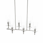 Modway Skylark 6-Light Chandelier - Clear/Polished Nickel-ETL Listed for Damp Locations