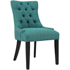 Modway Regent Tufted Fabric Dining Chair - Teal-Tufted Dining Chair