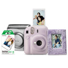 Fujifilm Instax Mini 12 Instant Camera Gift Set - Lilac Purple-Gift Set- Includes Instax MINI 12 Lilac Purple Instant Camera, Instax MINI 12 Silver Camera Case, Instax MINI Instant Film with 10 exposures, and a fun textured Instax MINI photo holder