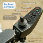 Journey - Zoomer Fauteuil électrique pliant léger - noir-Joystick ergonomique à 360° offrant un contrôle précis à une main