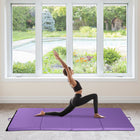 Soozier Folding Gymnastics Tumbling Mat - Exercise Mat with Carrying Handles for Yoga - MMA - Martial Arts - Purple - 4' W x 8' L x 2" D-2" Thick firm high-density EPE eco-friendly foam for ultimate comfort and durability 