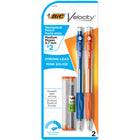 BIC - Portemines Velocity #2 HB - 0,7 mm - Paquet de 2-La prise souple caoutchoutée permet un contrôle d'écriture en tout confort