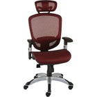 Staples - Fauteuil fonctionnel pivotant ergonomique en mailles Hyken - Rouge-Dotée d’un dossier et d’un siège en filet