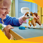 LEGO Creator Cute Animals: Playful Puppy Dog-After playtime, all 3 models make room decor display models