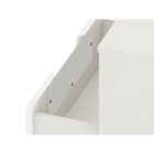 Manhattan Comfort Rockefeller 20.08" Mid-Century Modern 1-Drawer Nightstand - White-10