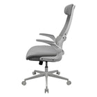 COUGAR Stryder Office Chair with Lumbar Support & Flip-Up Armrests - White-Flip-Up Armrests: Designed for adaptability, the armrests provide balanced support when needed and flip up effortlessly when you want more freedom to move or need to pull closer to your desk