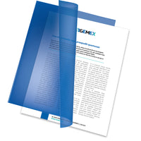 Gemex Transparent Vinyl Presentation Covers - Letter Size - 11" x 8 1/2" - Blue - 25 Pack-Presentation covers protects the cover page of documents