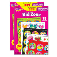 TREND Kid Zone Stinky Stickers Variety Pack - 2 Packs of 339-Everyone’s favorite for decades, Stinky Stickers are fun to collect, or use to motivate and reward.