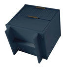 Manhattan Comfort - Table de nuit moderne Granville 18,11" à 2 tiroirs - Bleu Minuit-10