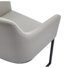 Manhattan Comfort Serena 23.03" Modern Leatherette Upholstered Dining Armchair - Light Grey-10
