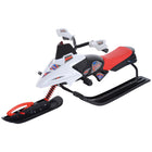 Soozier - luge de course pour enfants avec siège en caoutchouc rembourré - multicoloure-Luge de neige en matériau solide au design moderne et tendance 