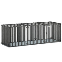 PawHut 83" Heavy Duty Dog Crate , Extra Large Dog Cage Kennel with Mat-Features a heavy-duty steel frame and secure lock, preventing escapes