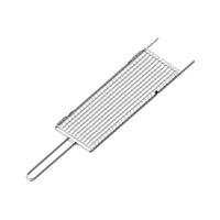Tramontina - Churrasco Panier à griller plat BBQ de 18 po x 7 po en acier inoxydable-Idéal pour griller de la viande, des fruits de mer ou des légumes