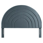 Modway Solana Arched Performance Velvet Full Headboard - Cadet Blue-Assembly Required