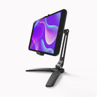 Kanto Universal Phone & Tablet Stand - Dual Arm - Black-360° rotation for vertical and horizontal screen orientation