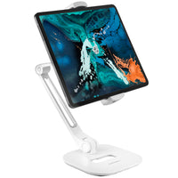 ShoppingAll Long Adjustable Tablet Stand - White-Great for turning tablets and other devices into interactive displays