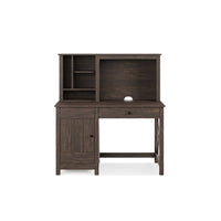 Whalen 48" Ansel Desk with Hutch-Harvest Sandalwood finish