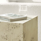 Modway - Cosmos 16 po Carré Table d’appoint en bois de burle - Burl blanchi-Adaptable Placement