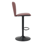 Zuo Elevate Barstool - Brown - Set of 2-Dimensions: 21.7" L x 17.7" W x 44.5" H