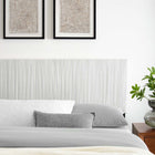 Modway Eloise Channel Tufted Performance Velvet Full/Queen Headboard - White-Assembly Required