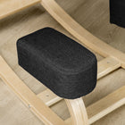 HOMCOM - Chaise à genoux ergonomique en bois avec coussins épais pour une meilleure posture - noir-Assemblage requis 