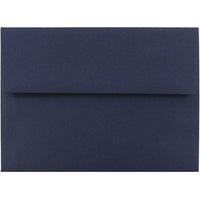 JAM Paper A6 Premium Invitation Envelopes - 4 3/4 x 6 1/2 - Navy Blue - 100 Pack-Our envelopes are made from 28 lb paper and feature a straight flap gum closure with a smooth finish