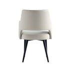 Manhattan Comfort Tremont 22.8" Modern Leatherette Upholstered Dining Arm Chair - Stone-Minimal Assembly Required. Hardware Included