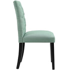 Modway Duchess Fabric Dining Chair - Laguna - 2 Pack-Non-Marking Foot Caps