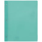 Staples - Couverture de rapport en poly avec cordon - aqua-attaches à 3 pinces