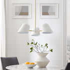 Modway Briana 3-Light Pendant Light - White-Professional Hardwire Installation