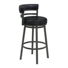 Armen Living - Madrid Tabouret de Bar Pivotant de 76 cm de Hauteur en Similicuir Noir Ford et Finition Minérale-Il n’est pas toujours facile de concevoir l’assise parfaite pour nos clients, mais nous nous efforçons constamment de proposer des idées innovantes pour offrir la meilleure expérience utilisateur.

En intégrant ces fonctionnalités, nous cherchons à dépasser vos attentes et à garantir un confort optimal. La fonction pivotante fluide à 360 degrés assure une mobilité maximale, tandis que son mécanism